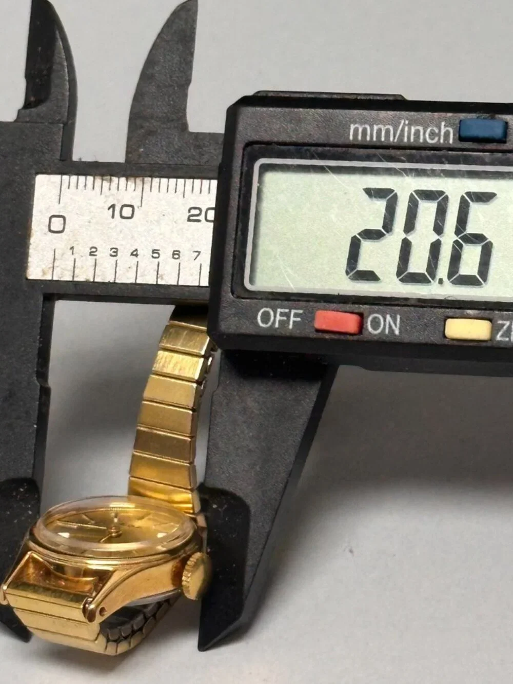 Vintage Acqua Manual Wind Watch Women Gold Tone Stretch Expansion Band 6